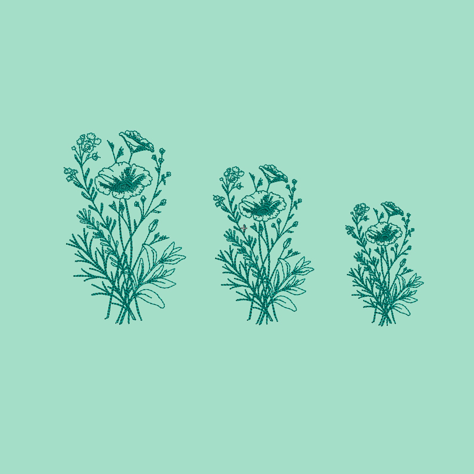 Embroidery field grass embroidery flower program grass flowers etsy Embroidery field grass embroidery flower program grass flowers etsy