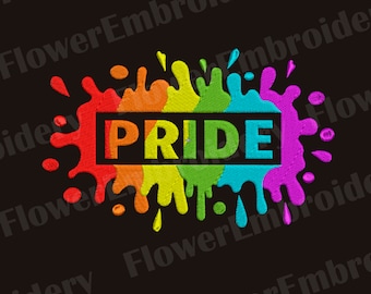 Pride Love Symbol embroidery design Gay rainbow flag design Pride flag machine embroidery designs Rainbow embroidery Gay Festival embroidery
