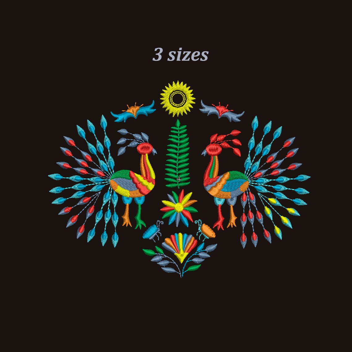 Otomi Embroidery Design Mexican Embroidery Designs Embroidery Etsy