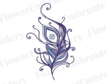 Feather machine embroidery design Flower embroidery Machine embroidery designs geometric Line embroidery design Ladies embroidery design