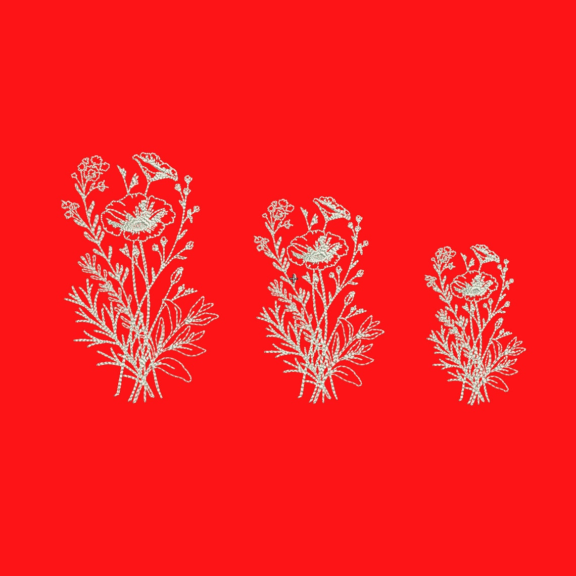 Embroidery field grass embroidery flower program grass flowers etsy Embroidery field grass embroidery flower program grass flowers etsy