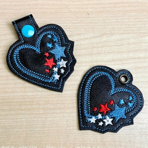 ITH memorial day embroidery 4th of July design USA machine embroidery ITH embroidery file America keychain Independence 4x4 and 5x7 included