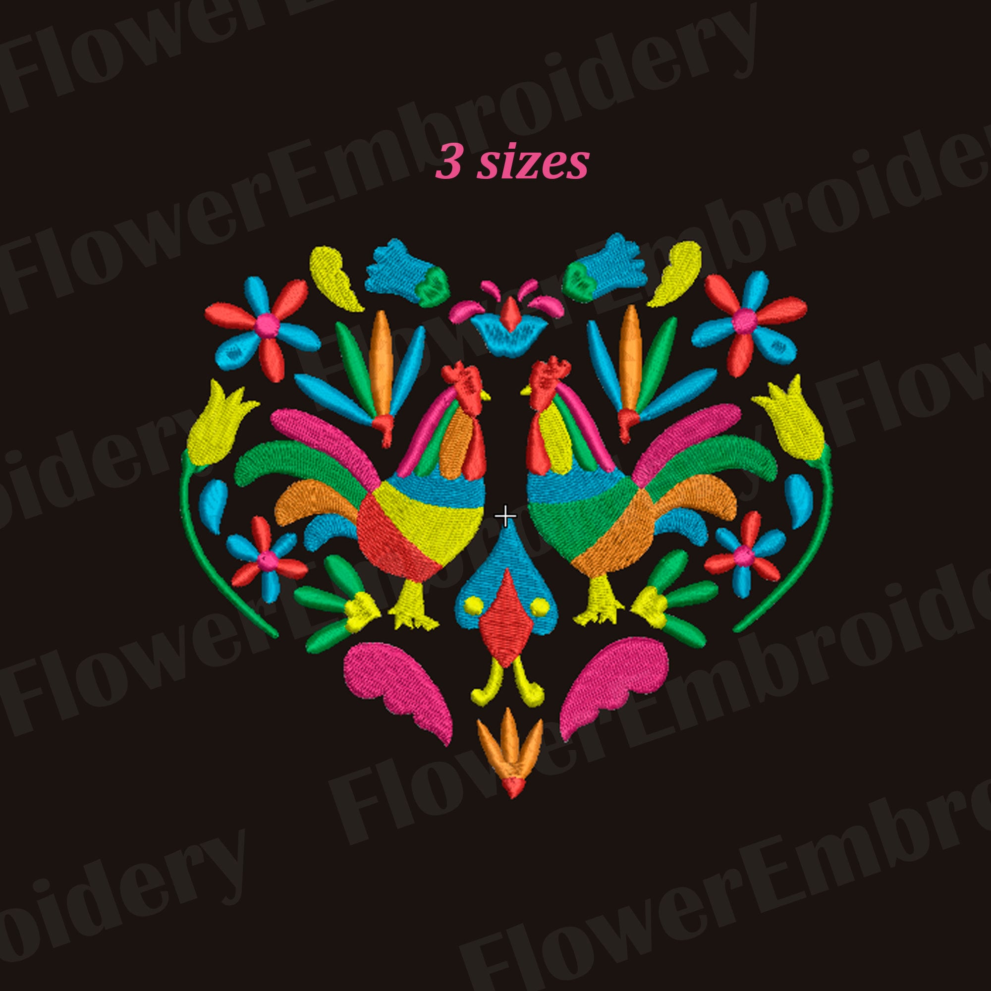 オトミ鳥刺繍図案：メキシコの民芸品（10形式） - Etsy 日本