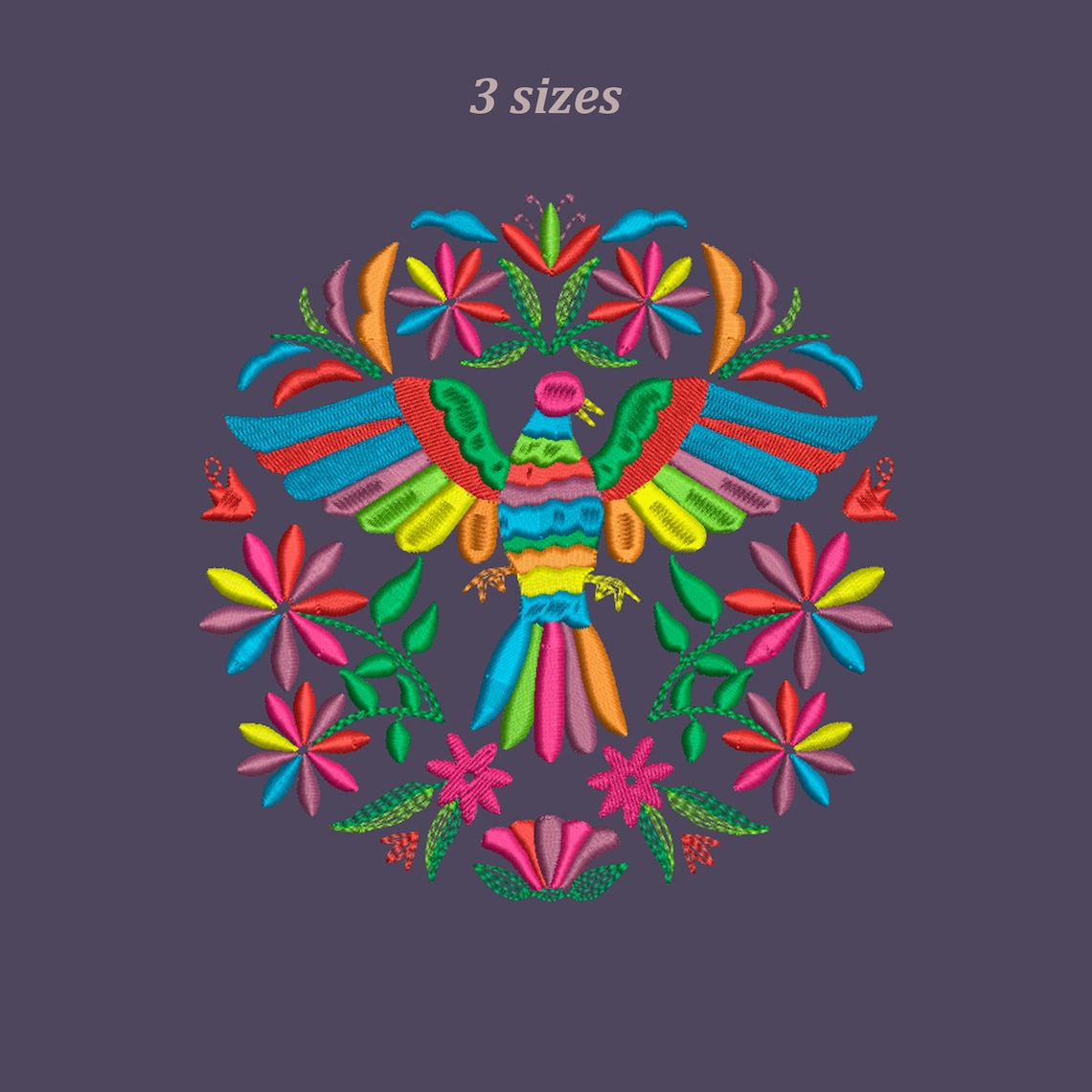 Otomi Embroidery Design Mexican Embroidery Designs Embroidery Etsy