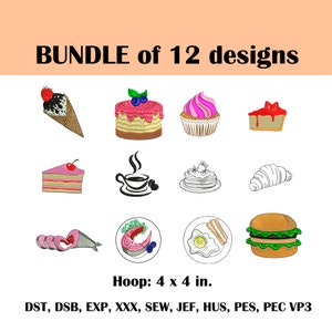 Bundle of 12 kitchen embroidery Kitchen embroidery design Cooking heart embroidery  Kitchen lovely quotes Kitchen embroidery designs pes