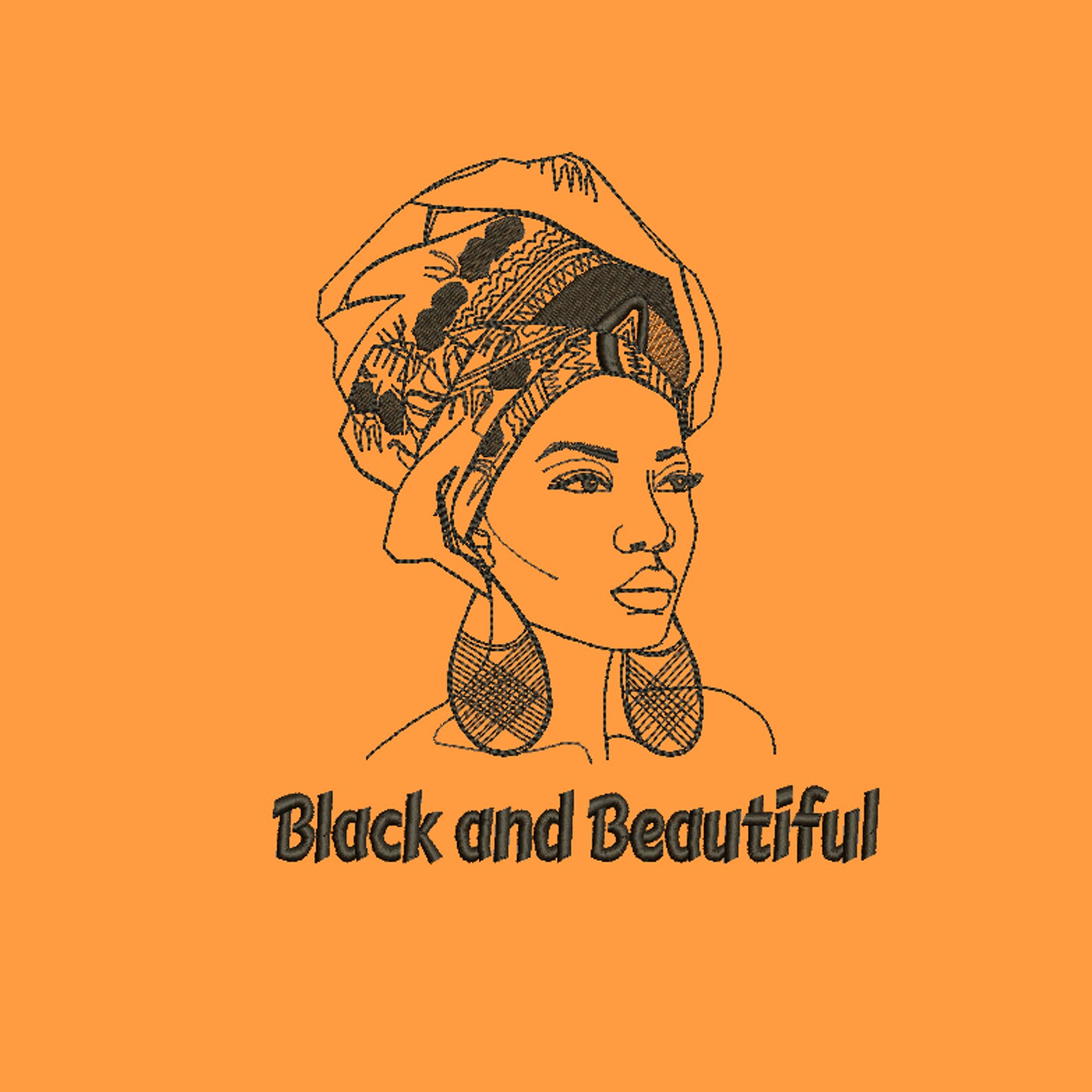 Black and beautiful embroidery black woman african american  etsy Black and beautiful embroidery black woman african american  etsy