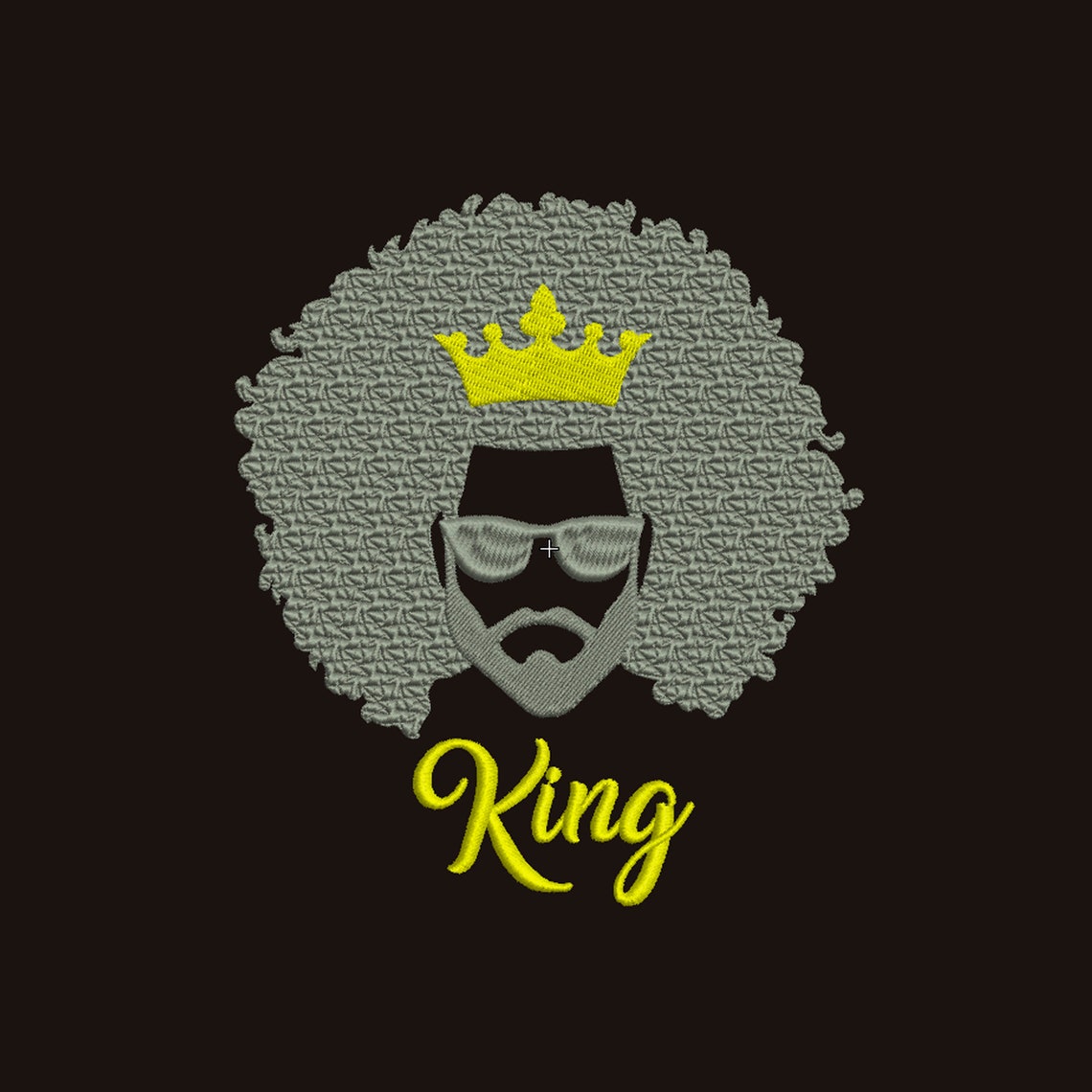Black king embroidery design african american embroidery  etsy Black king embroidery design african american embroidery  etsy