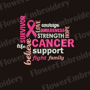 Breast cancer embroidery design Awareness cancer embroidery design Brother embroidery designs Machine embroidery design breast cancer ribbon