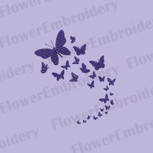 Butterfly embroidery design Butterfly embroidery design 4x4 Silhouette butterfly embroidery Mini Butterfly Design Machine embroidery design