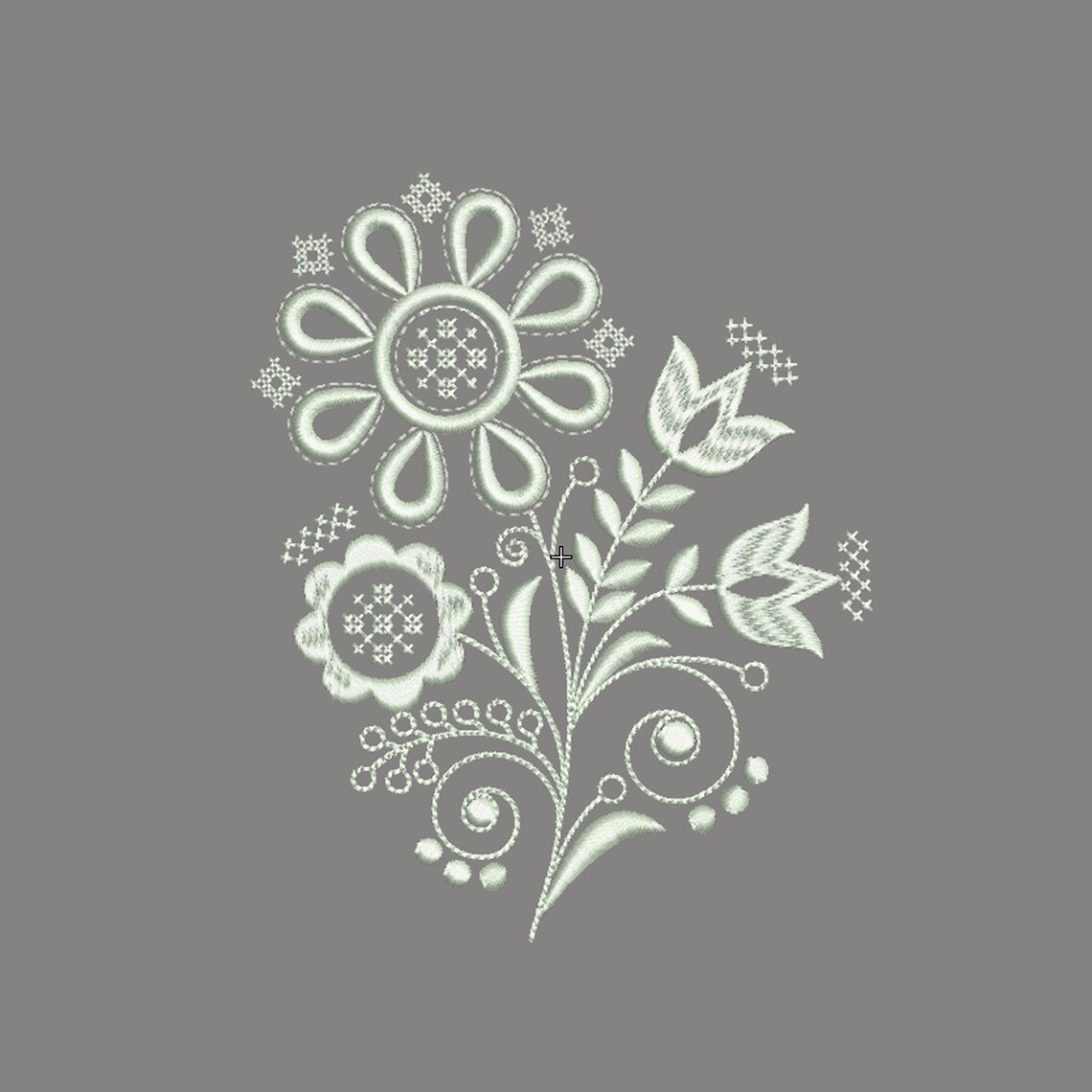 Machine embroidered designs Brother embroidery designs Folk Etsy