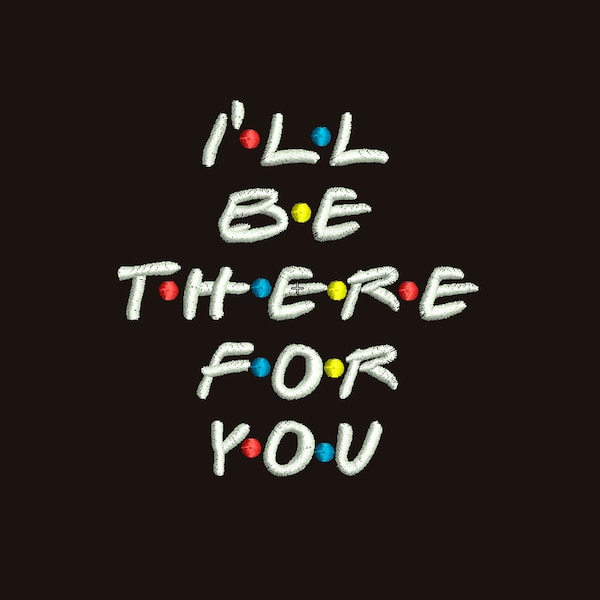 Friends Embroidery - Etsy