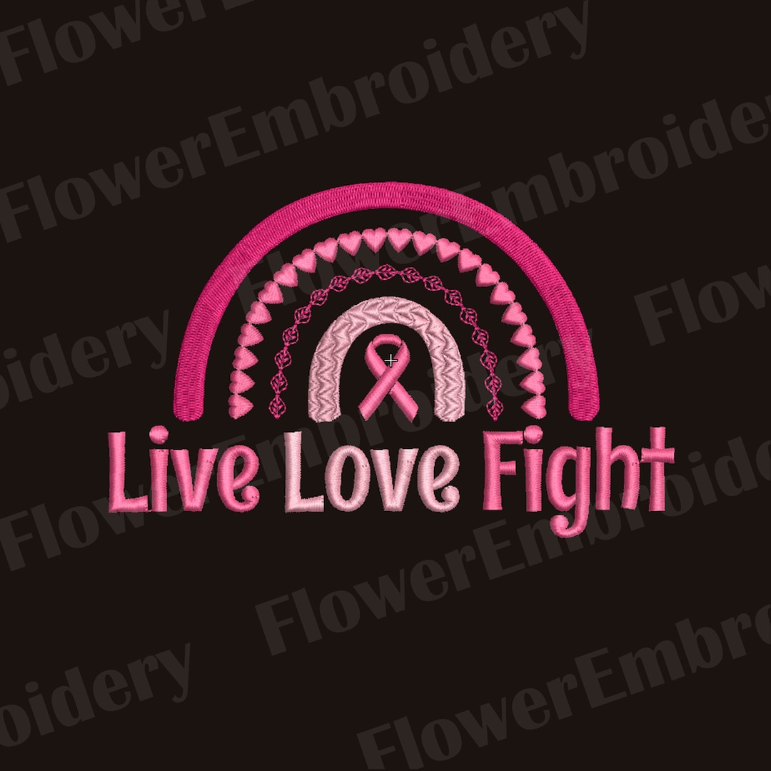 Breast Cancer Awareness Ribbon Embroidery Design (10 Formats) - Etsy