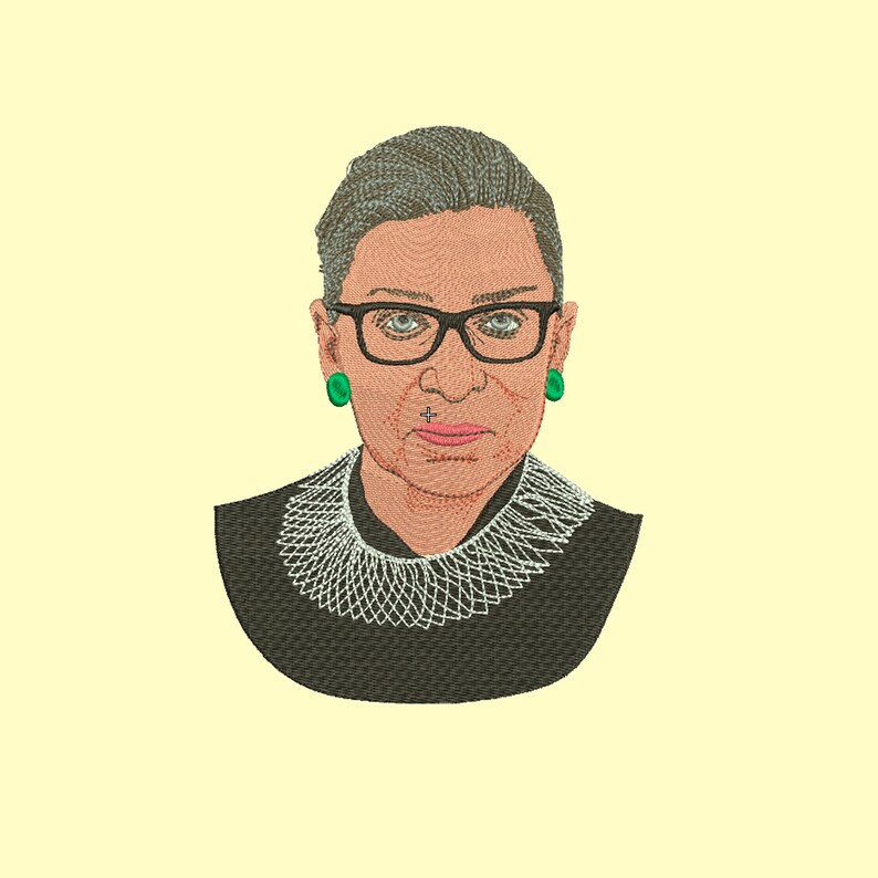 Ruth bader ginsburg embroidery design nasty woman feminist  etsy