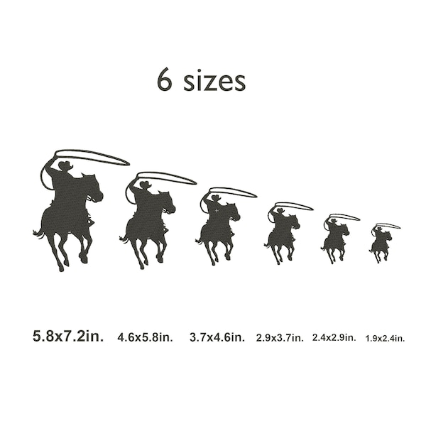 Cowboy Embroidery Design Western Embroidery Horse Designs Rodeo Silhouette Instant Download Cowboy Silhouettes Bucking Bronco