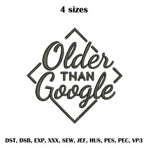 Diseño de cumpleaños divertido con bordados más antiguos de Google Diseños de citas motivadoras Diseños de bordados digitales Diseños de bordados pes Cita amable