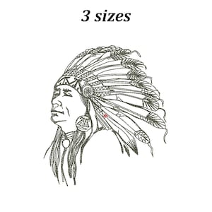 Indian chief embroidery Boho style dreamcatcher Dreamcatcher design Brother embroidery designs Indian design American embroidery dst files