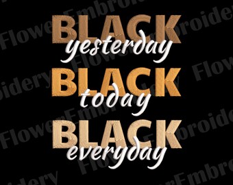 Black History Machine Embroidery Design: Free-ish Since 1865