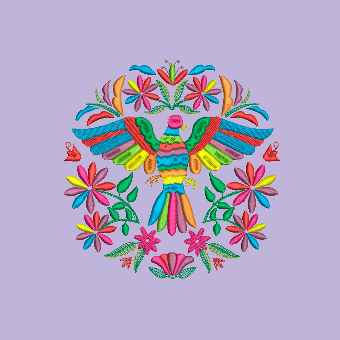 Otomi Embroidery Design Mexican Embroidery Designs Embroidery Etsy