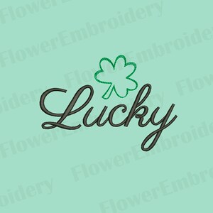 Lucky Shamrock Embroidery Design: St Patrick&#39;s Day (Digital Download)