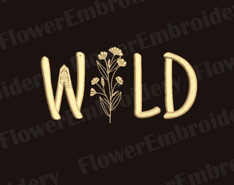 Wild flowers quotes embroidery design Machine embroidery design grass wildflower Wildflower machine embroidery Мachine embroidery designs