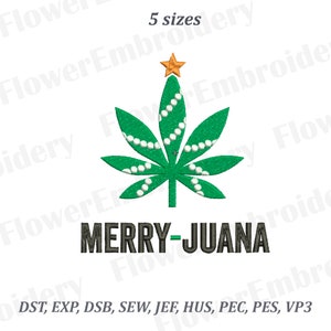 Merry Juana christmas machine embroidery design Christmas embroidery pes designs Merry Christmas embroidery Brother embroidery designs