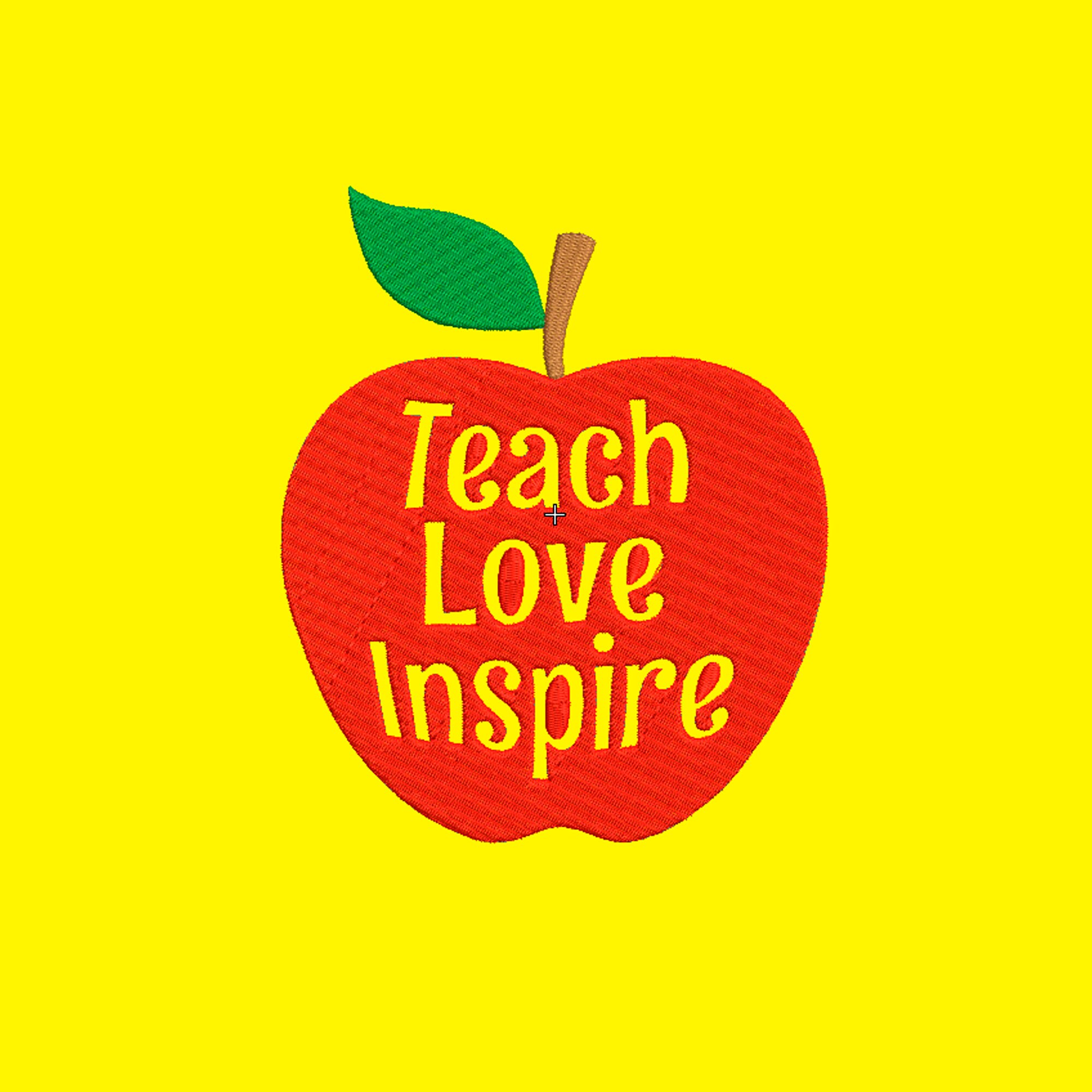 Teach love inspire embroidery design school apple machine  etsy uk Teach love inspire embroidery design school apple machine  etsy uk