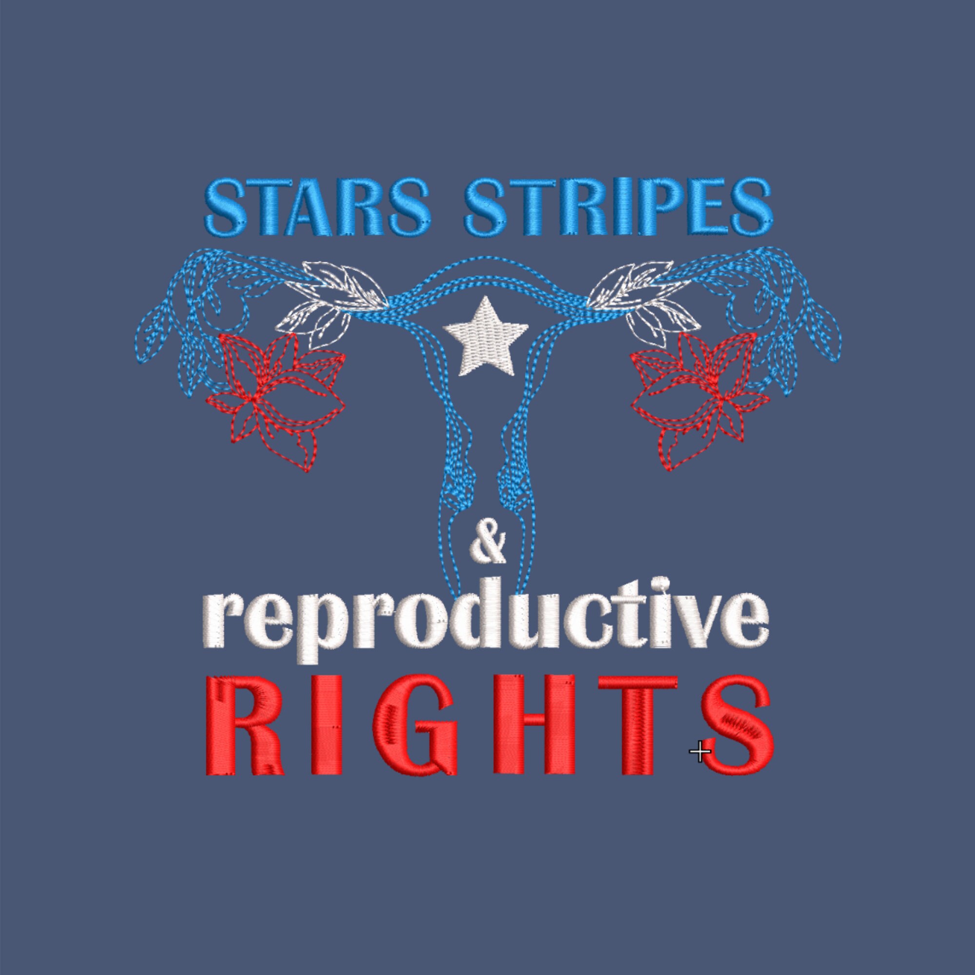 Stars Stripes and Reproductive Rights Embroidery Pro Choice - Etsy