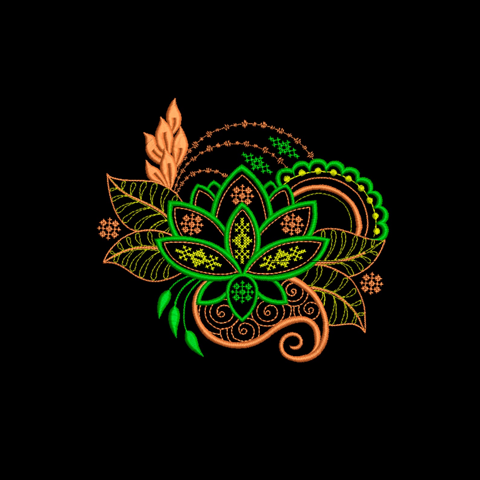 Embroidery dst floral 7x7 in instant download floral sybju  etsy Embroidery dst floral 7x7 in instant download floral sybju  etsy