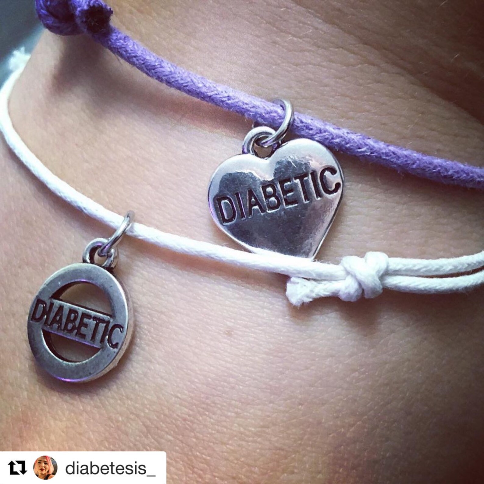 Adjustable diabetic bracelet Etsy