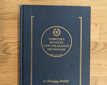 Webster’s Seventh New Collegiate Dictionary Indexed 1970