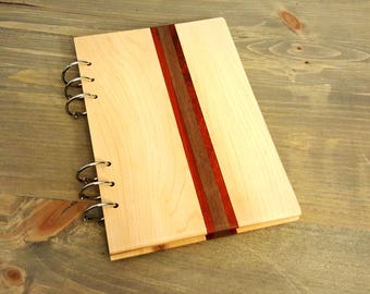 Hardwood Wooden Notebook with inlay