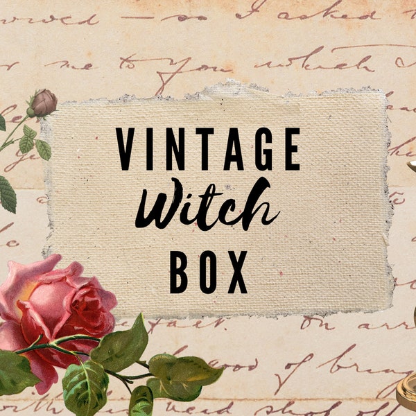 Vintage Witchy Mystery Box, Thrifted and Upcycled Altar Decor Box