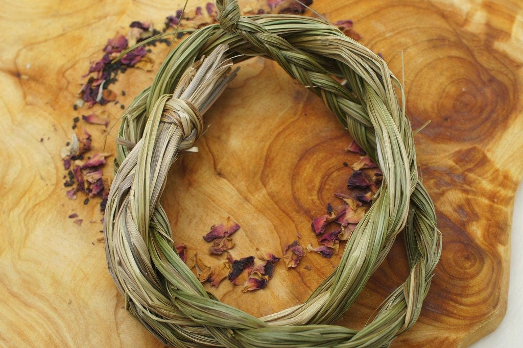 Sweetgrass Braids for Smudging and Bringing in Good Energies Etsy