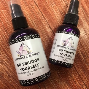 Smokeless Smudge Spray, Palo Santo & White Sage, Space Clearing Spray, Go Smudge Yourself, Essential Oils, No Alcohol, All Natural image 3