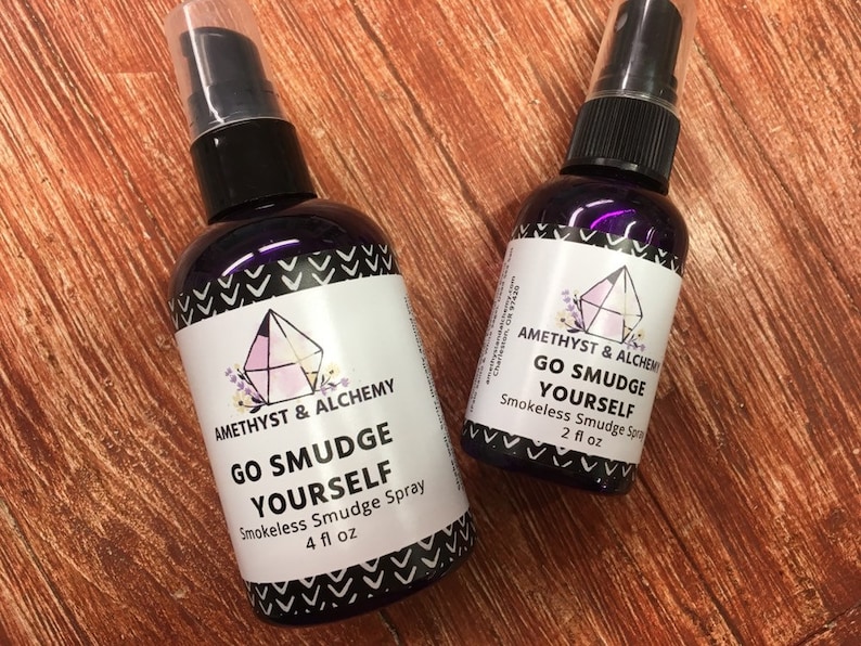 Smokeless Smudge Spray, Palo Santo & White Sage, Space Clearing Spray, Go Smudge Yourself, Essential Oils, No Alcohol, All Natural image 3