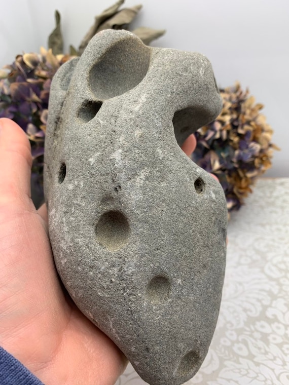 5 holey rock craft beach natural stones wicca hag-stone amulet evil eye protect