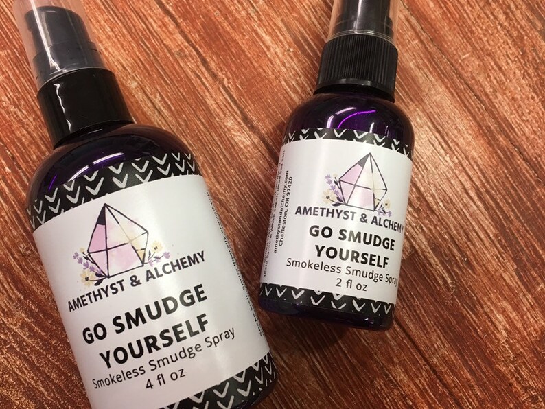 Smokeless Smudge Spray, Palo Santo & White Sage, Space Clearing Spray, Go Smudge Yourself, Essential Oils, No Alcohol, All Natural afbeelding 4