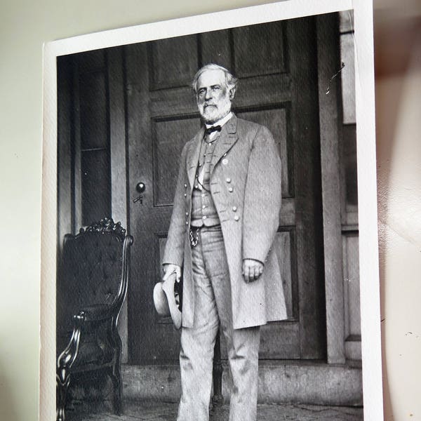 General Robert E. Lee Black and White Photograph on Mat paper