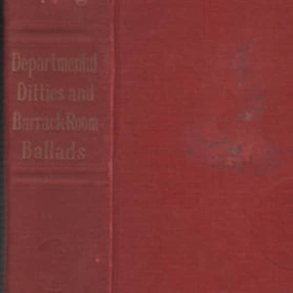 Departmental Ditties and Barrack Room Ballards 1913 Red Book by Rudyard Kipling