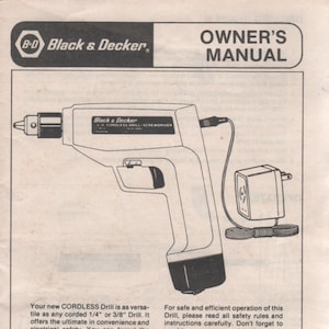 Cordless drill 1984 clearance