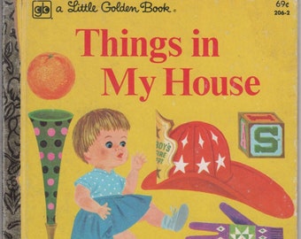 Things in My House Tenth Printing 1979 Little Golden Book