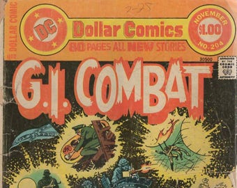 G. I. Combat  Vol. 25 No. 204 Oct Nov 1977 DC Comic Book