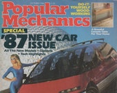 Popular Mechanics Magazine October 1986 1987 Issue Cars, Water Rocket, Building Bridges and Dams
