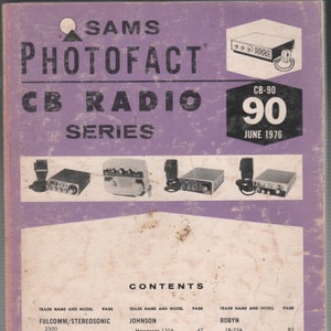 Sams Photofact CB Radio Series Magazine CB 90 June 1976 Fulcomm, Johnson, Robyn, Gemtronics, Midland, Ross