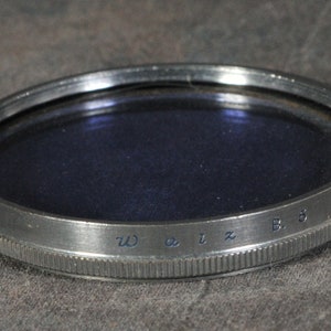 Telêmetro Walz 40,5 mm B. 5 Filtro de lente aparafusada com aro cromado azul