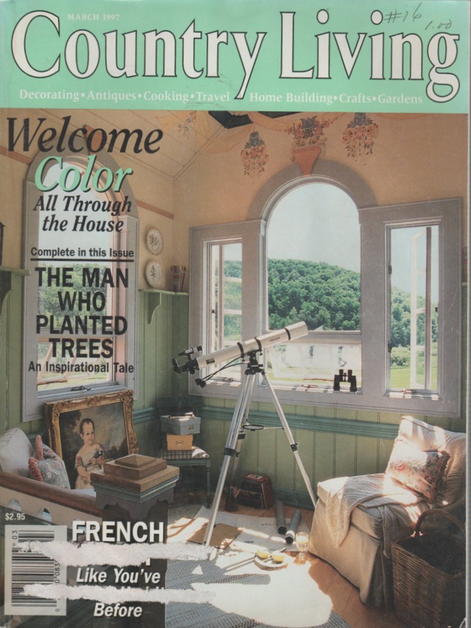 Country Living Magazine March 1997 Decorating Antiques Etsy
