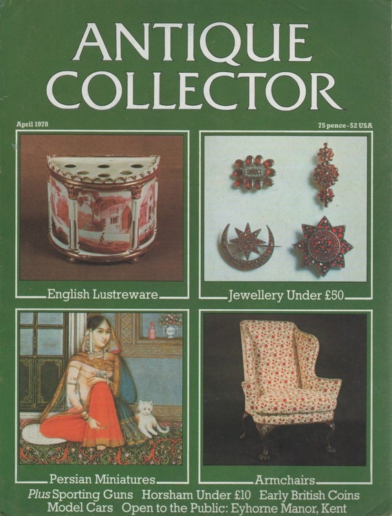 Antique Collector Magazine April 1978 English Lusterware Etsy