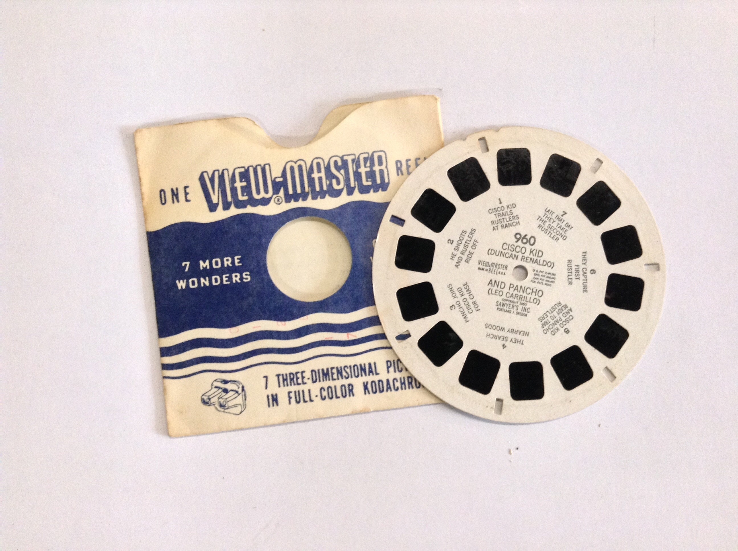 View Master 960 Cisco Kid And Pancho 1950 Etsy