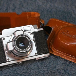 Riken Ricoh Ricolet 35mm Film Camera with 45mm f/3.5 Lens Case