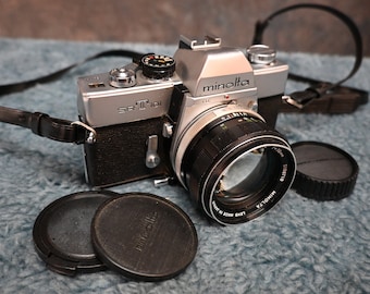 Vintage Minolta SRT 101 35mm SLR Film Manual Camera W/ 58mm 1.4 Rokkor ...